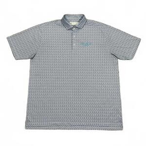 Donald Ross Fallen Oak Golf Polo Shirt Blue Bird All Over Print Size XL